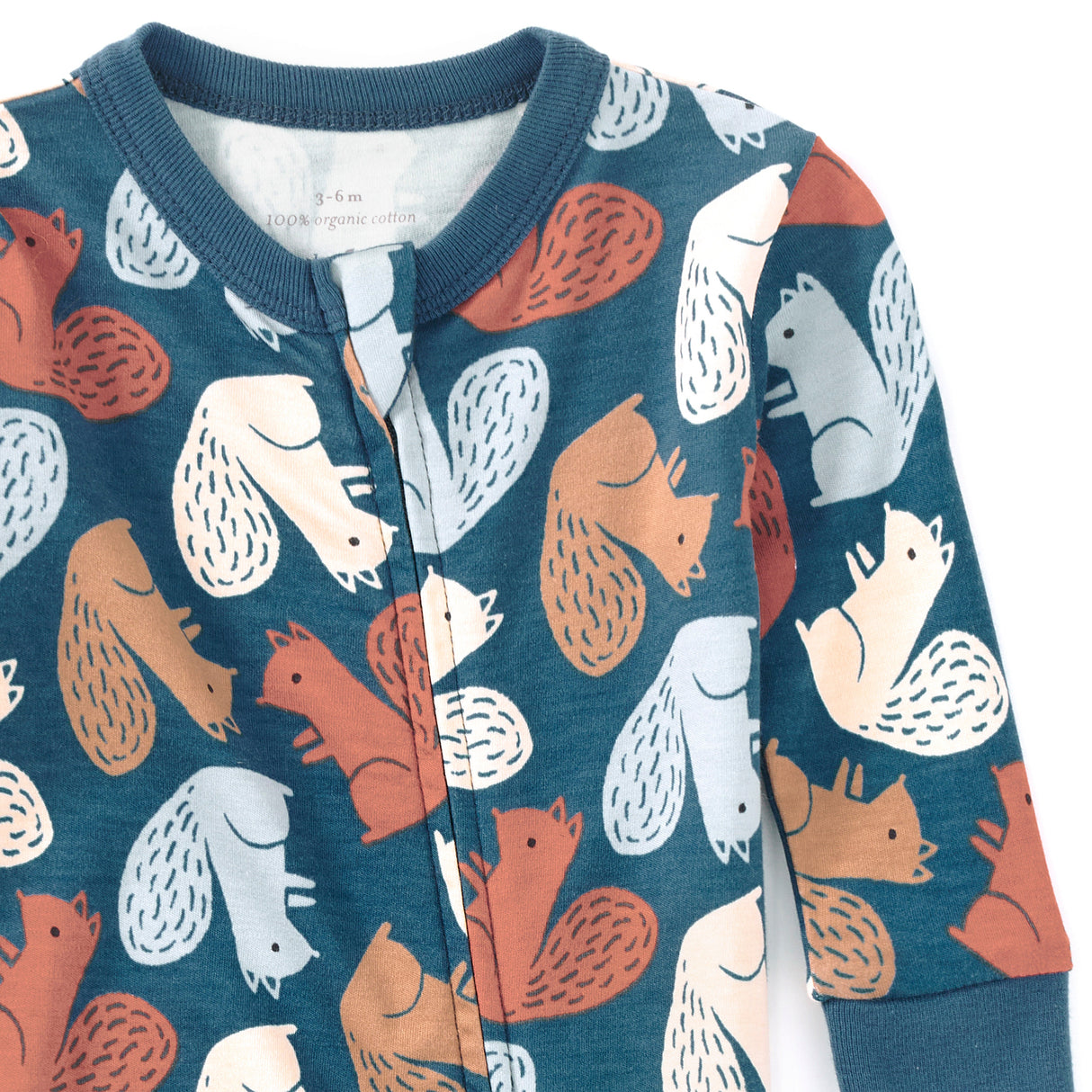 Bamboo Blend Convertible Coverall - Squirrel Scurry