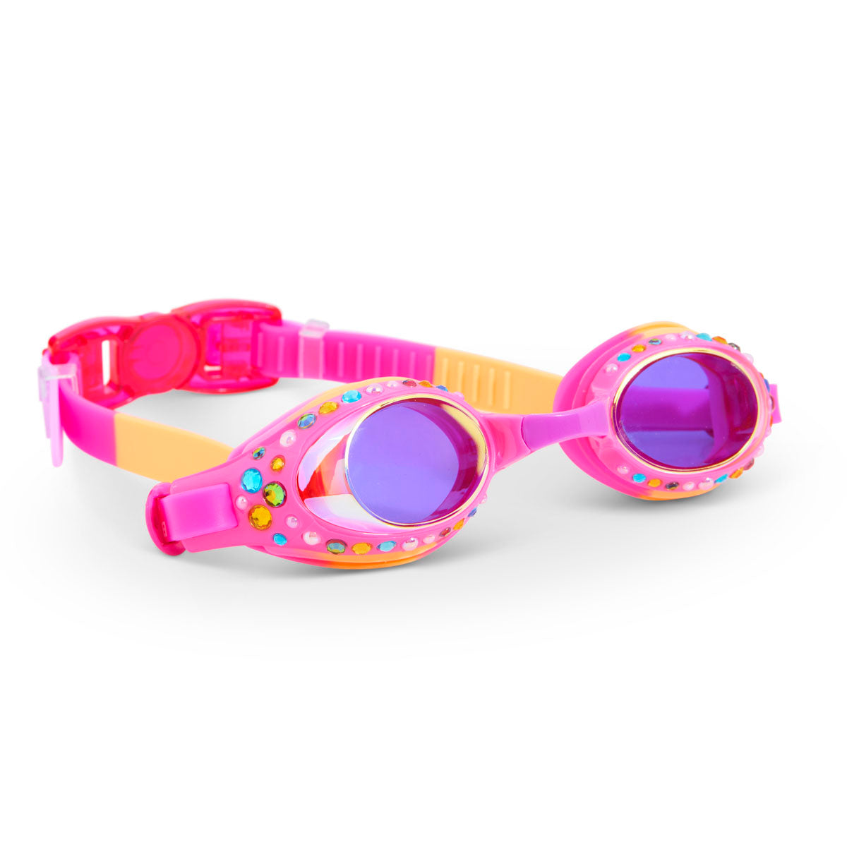 Tropical Tanzanite Glimmering Kids' Swim Goggles - HoneyBug