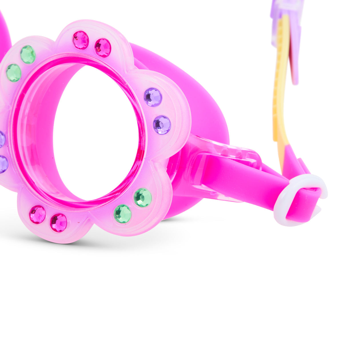Purple Petunia Petals Girl Kids' Swim Goggles - HoneyBug