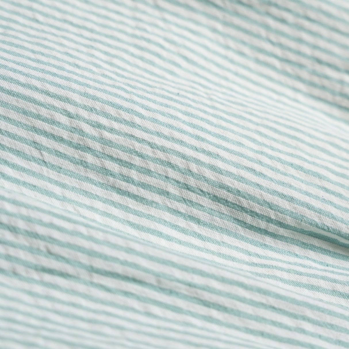 Organic Flutter Summer Dress - Green Stripes - HoneyBug