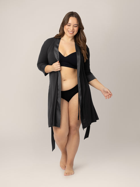 Emmaline Robe | Black - HoneyBug