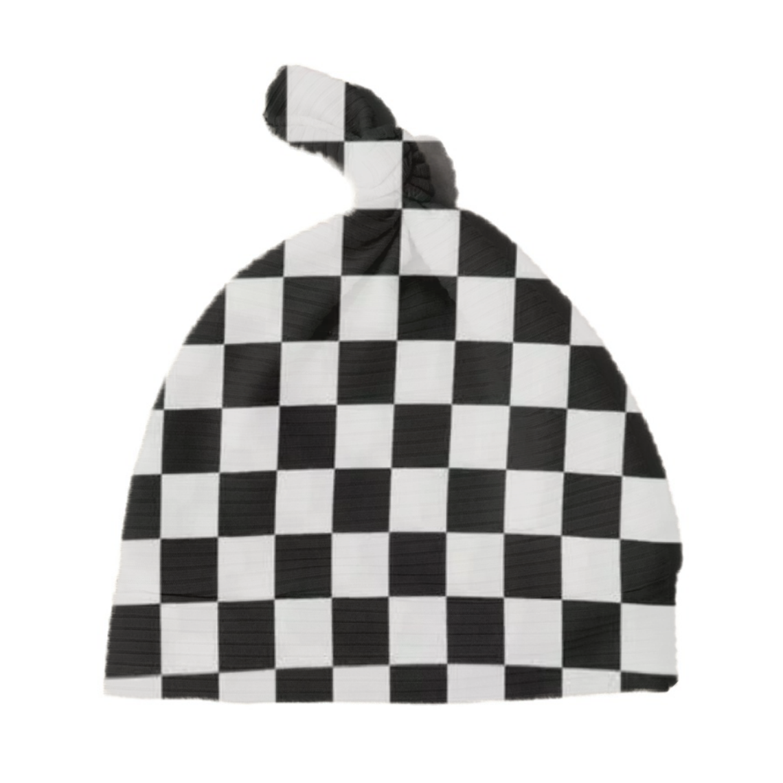 Race Black Checkered Knotted Hat