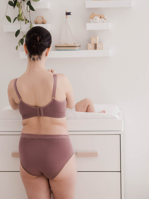 High-Waisted Postpartum Recovery Panties (5-Pack) | Dusty Hues - HoneyBug