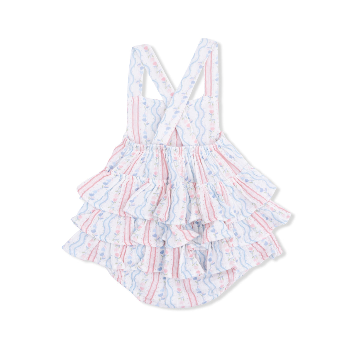 Tulip Stripe - Ruffle Sunsuit
