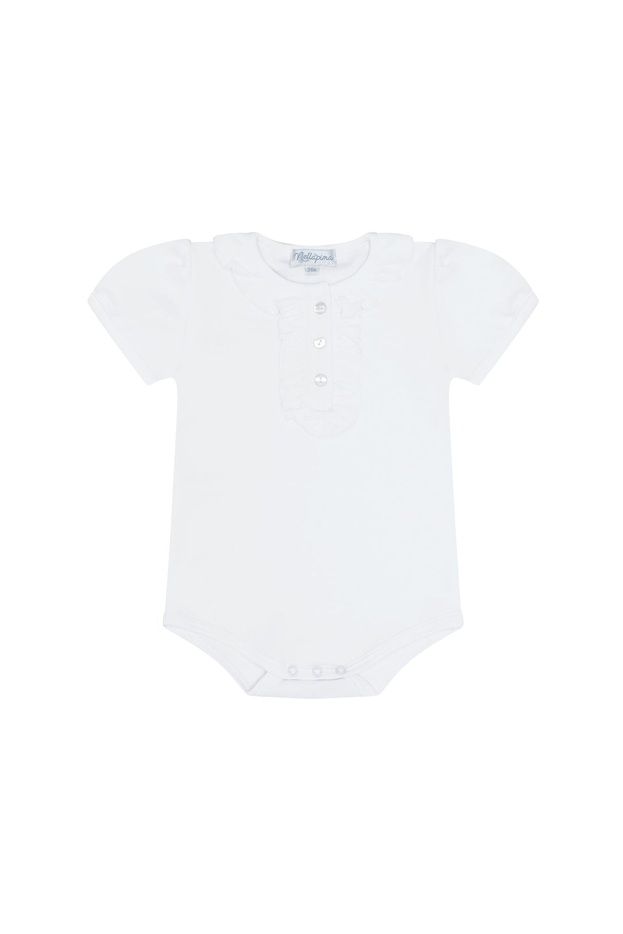 Ruffle Short Sleeve Onesie - HoneyBug