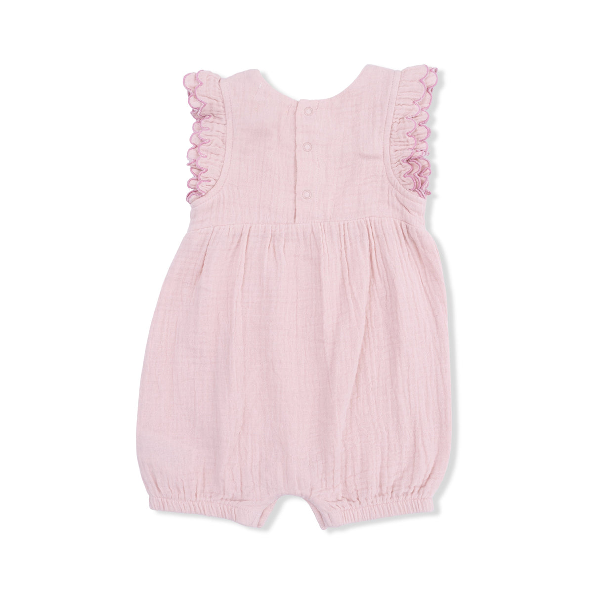 Solid Muslin Lotus - Scallop Ruffle Shortie
