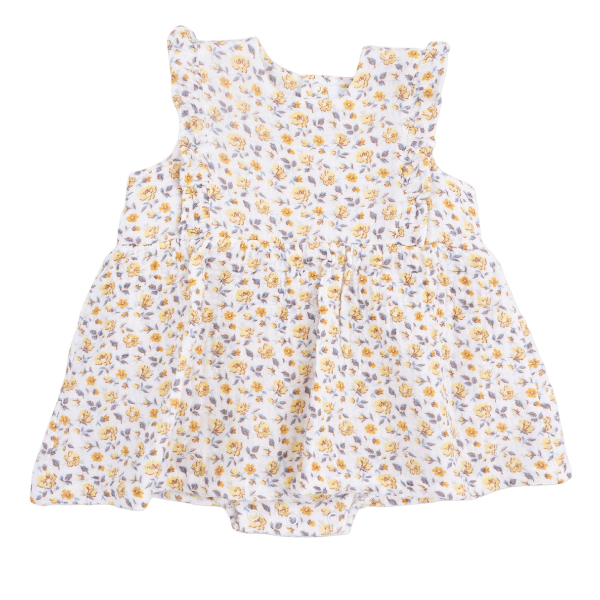 Yellow Country Roses - Ruffle Bubble Dress