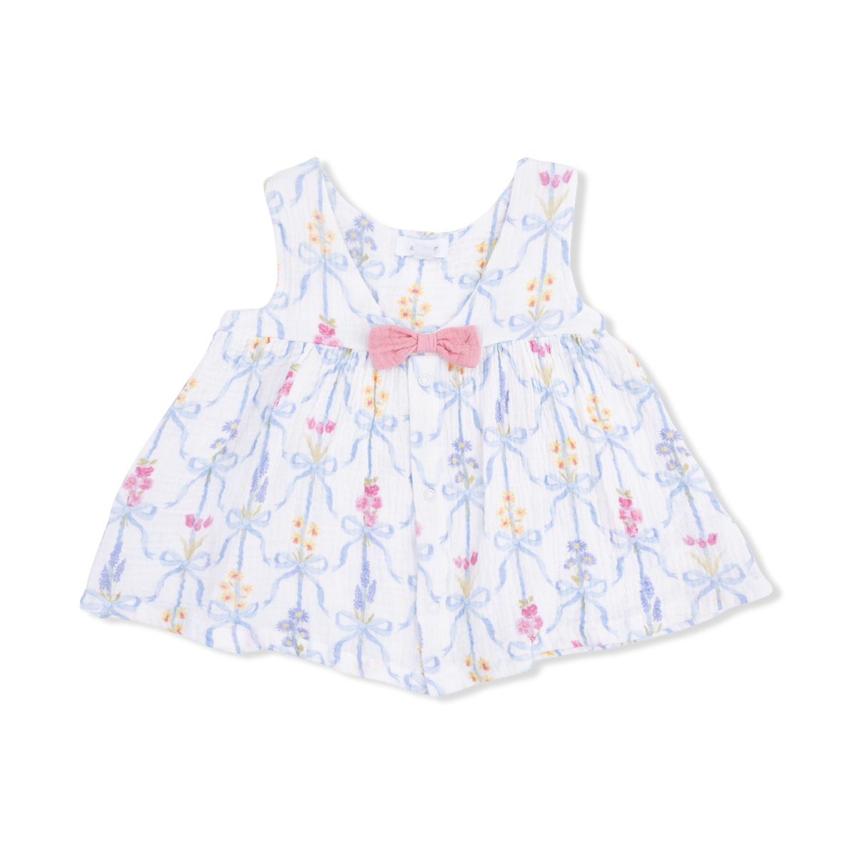 Ribbon Bouquets - Infant Dress with Bow and Bloomer