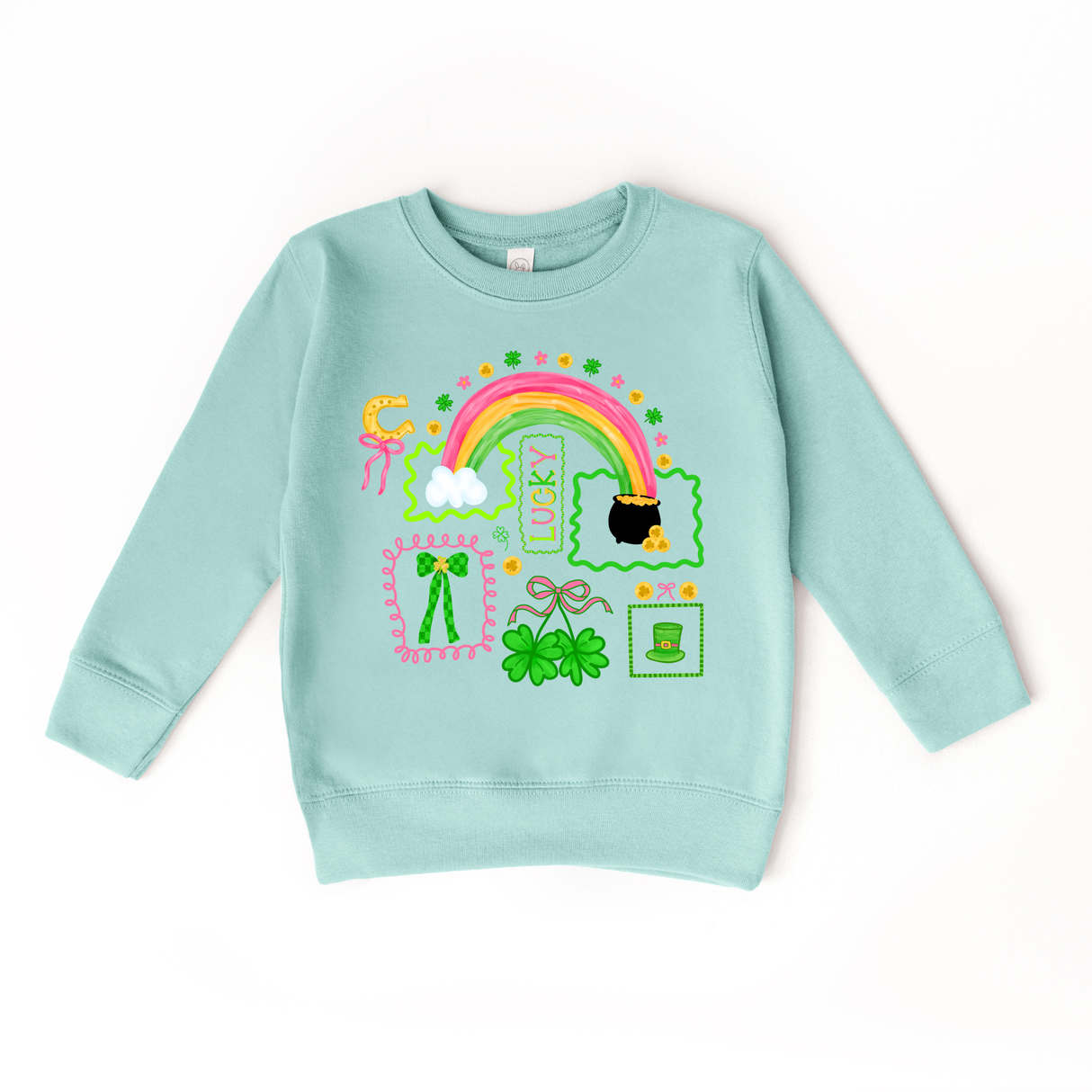 Lucky Doodles Rainbow Pot of Gold Sweatshirt