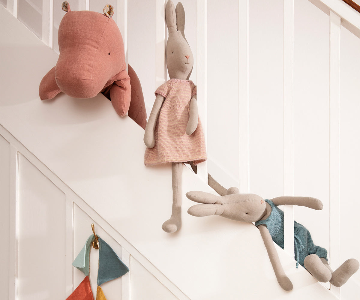 Rabbit Size 4 - Knitted Overall - HoneyBug