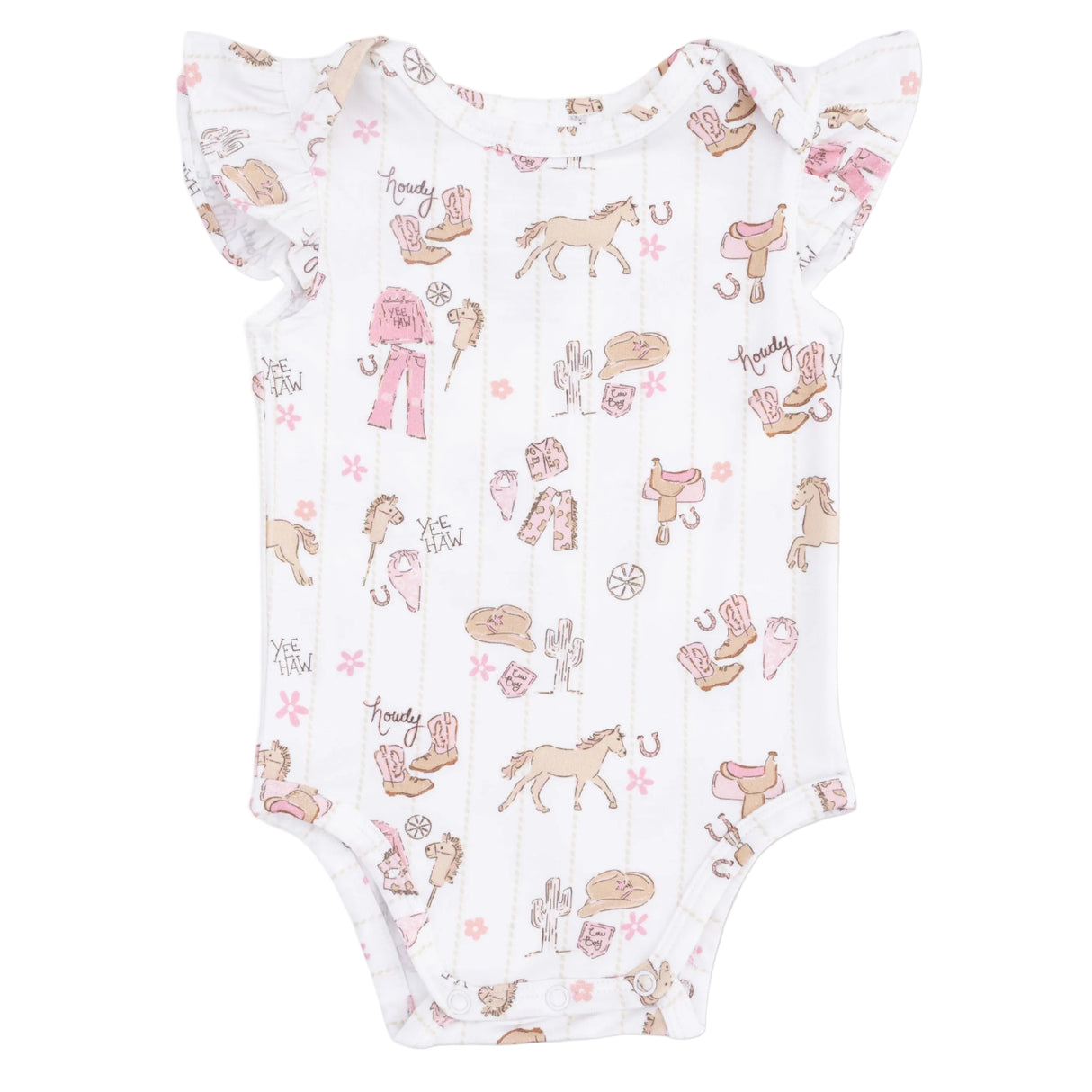 Cowgirl Nursery - Ruffle Sleeve Bodysuit