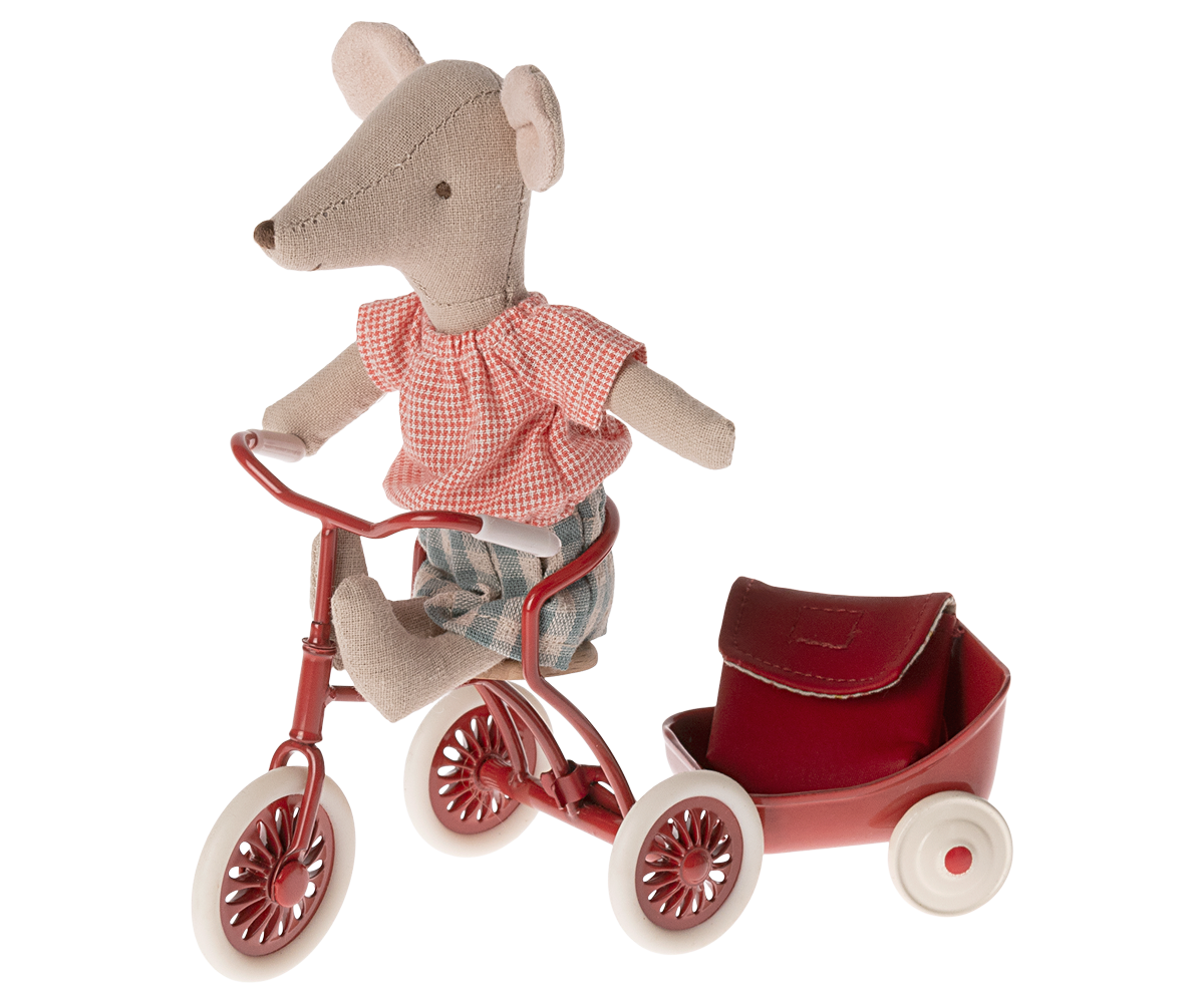 Tricycle Mouse, Big Sister - Red - HoneyBug