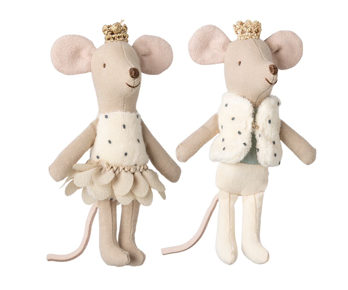 Royal twin mice, Little sister and brother in matchbox - HoneyBug