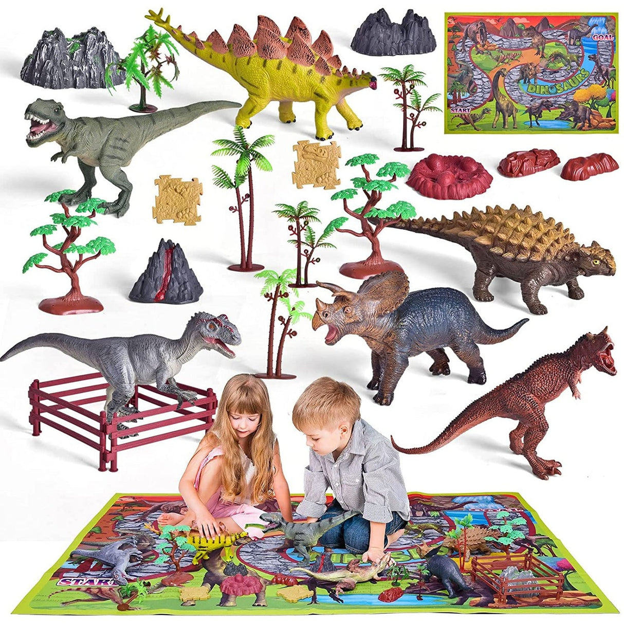 Dino Play RaceTrack (26 piece set) - HoneyBug