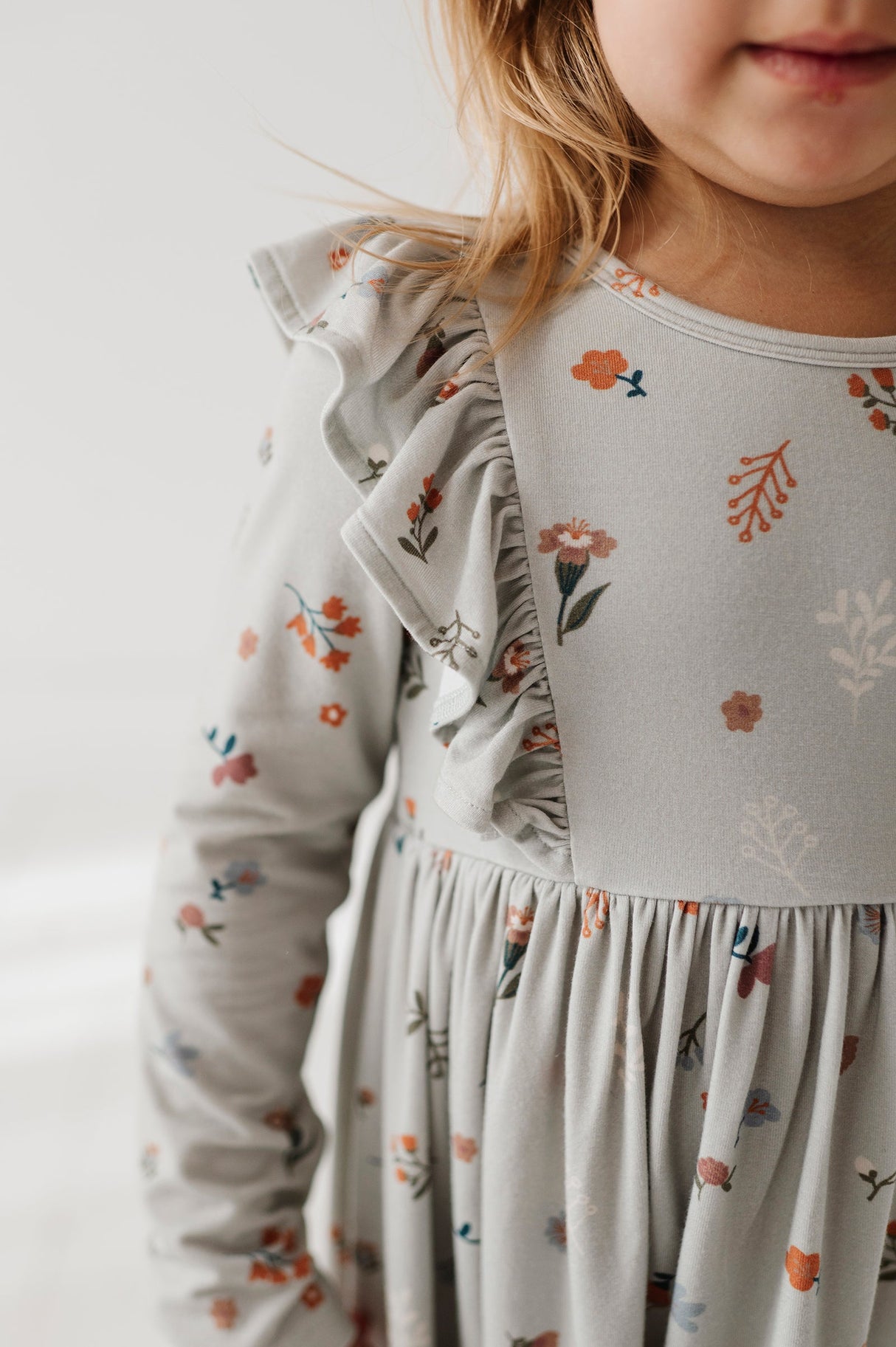 Long Sleeve Ruffle Dress - HoneyBug