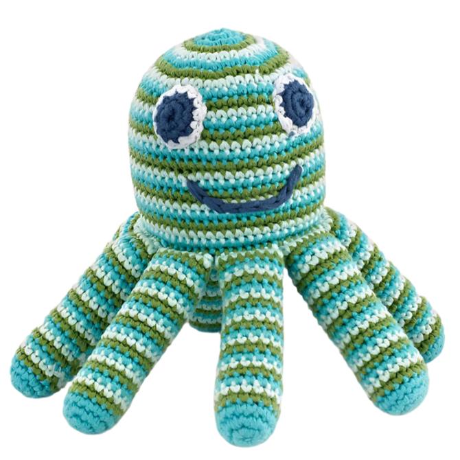 Octopus Rattle Classic - Green - HoneyBug