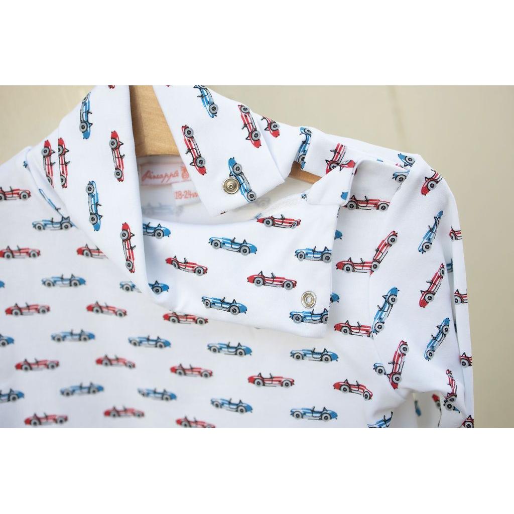 Red Cobra Car Turtleneck Onesie - HoneyBug