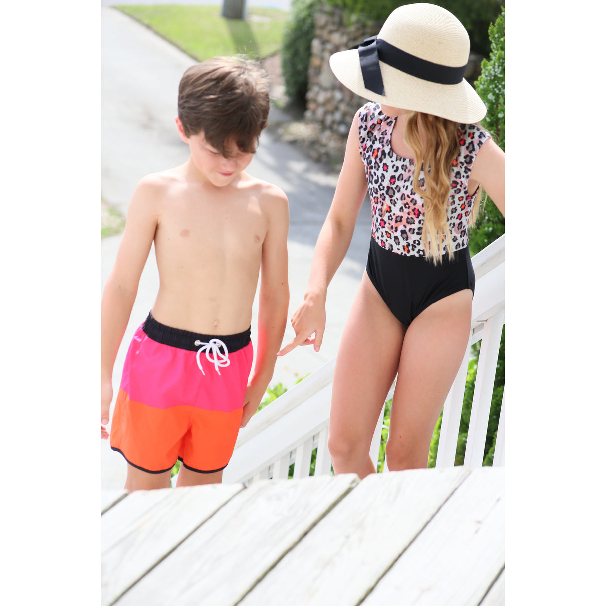 Summer Heron Trunks - HoneyBug