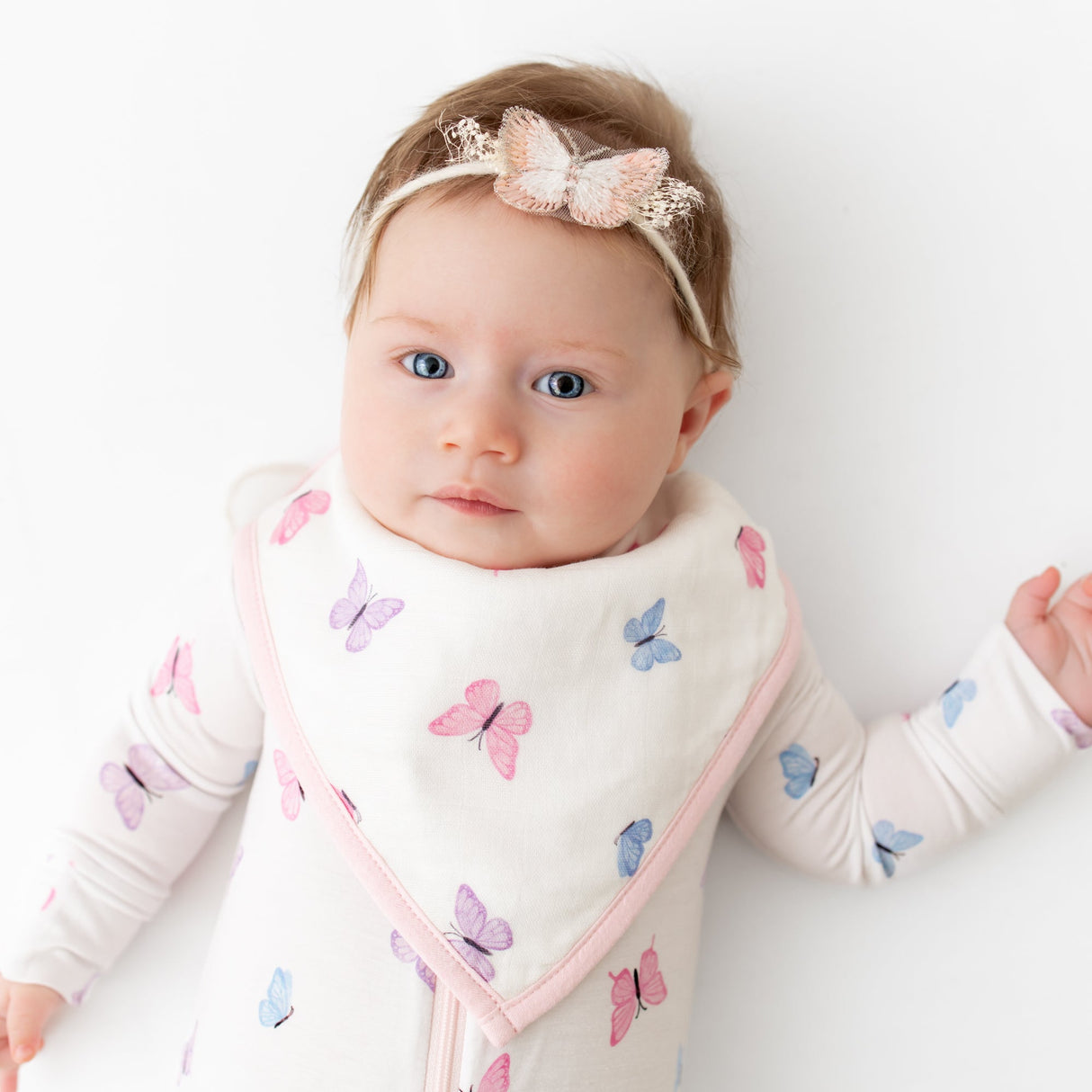 Butterfly Zippered Footie - HoneyBug