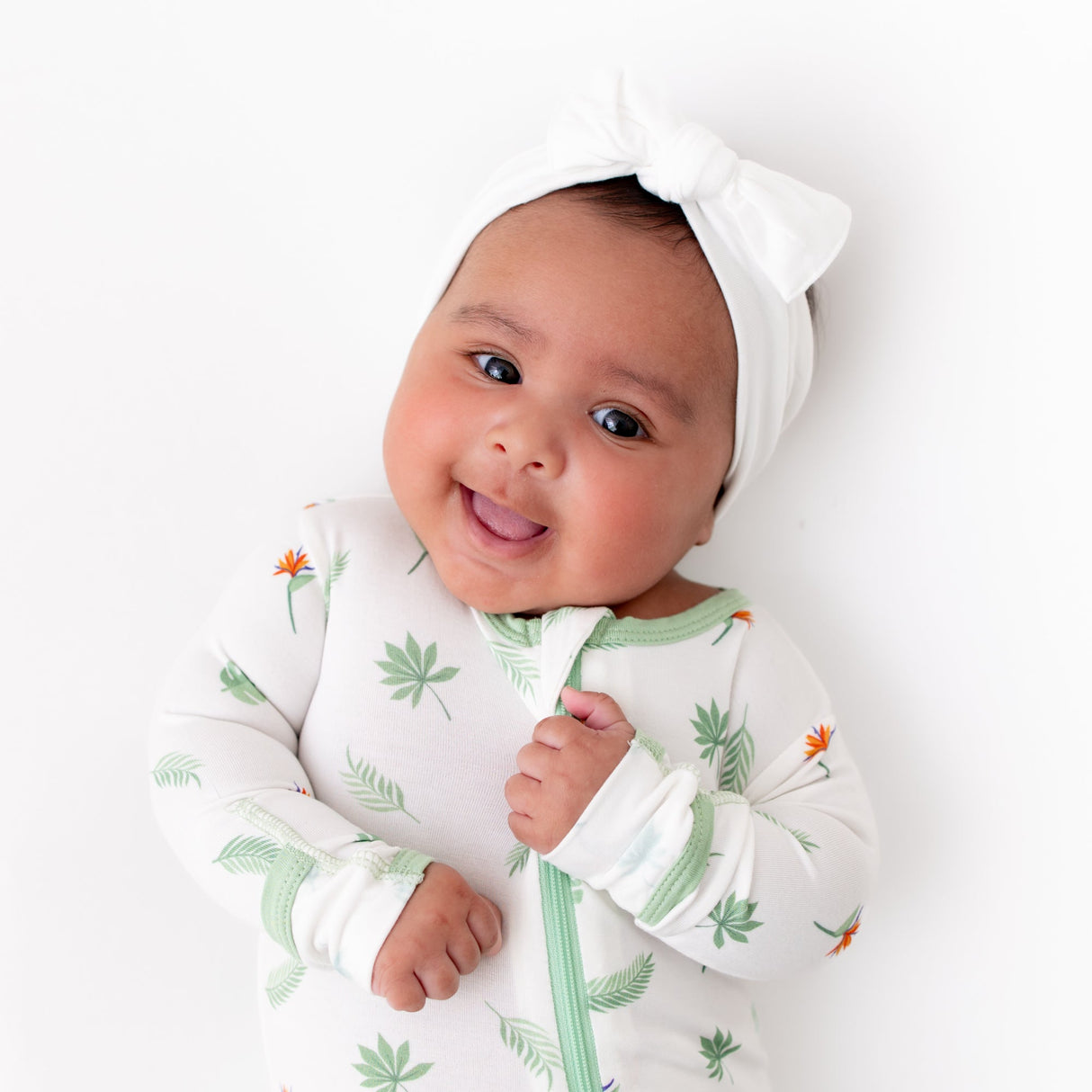 Bird of Paradise Zippered Footie - HoneyBug