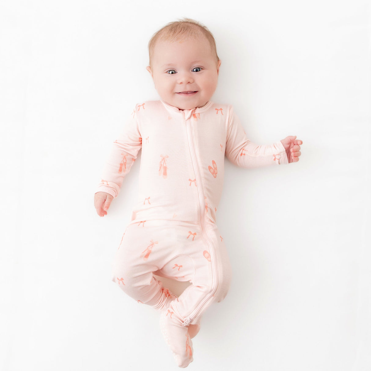 Ballerina Zippered Footie - HoneyBug