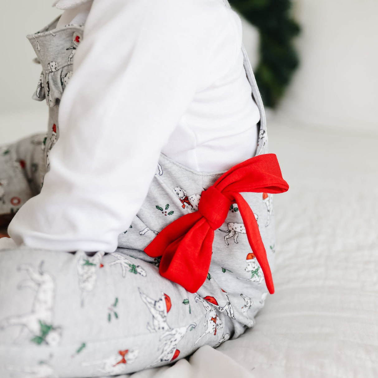 Holiday Dalmatian Romper - HoneyBug