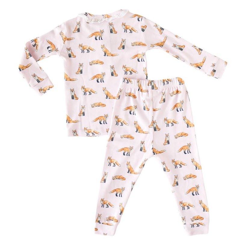 Pink Fox 2-Piece Pajama - HoneyBug