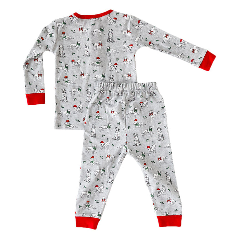 Holiday Dalmatian 2-Piece Pajama Set - HoneyBug