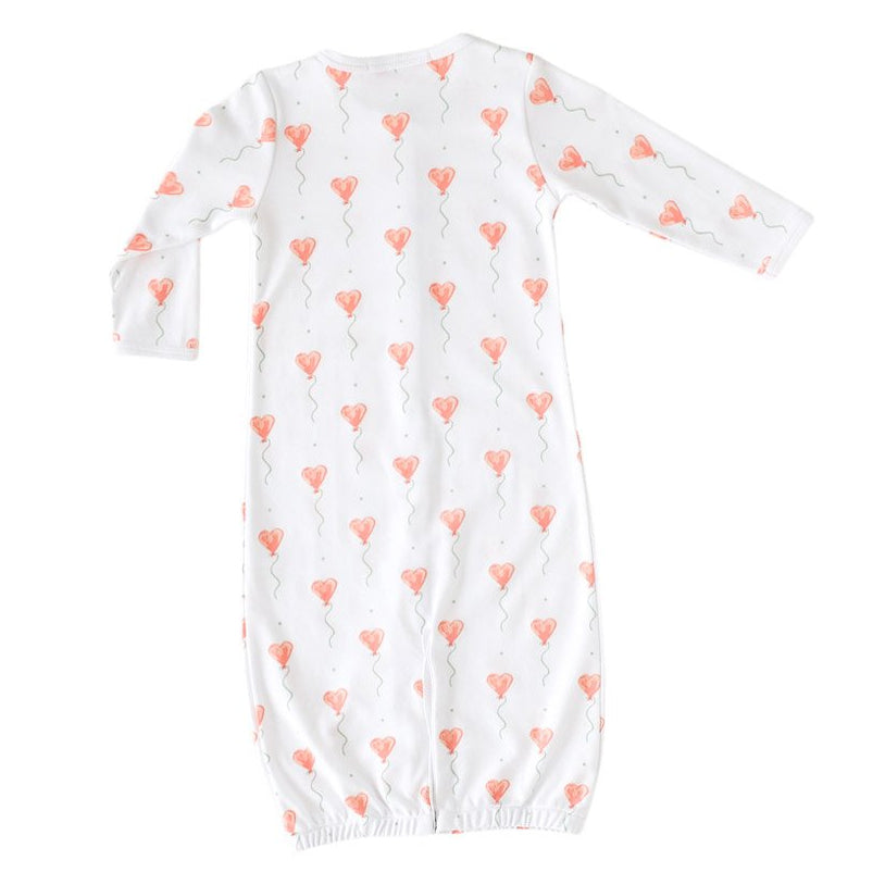 White Heart Balloon Converter Gown - HoneyBug