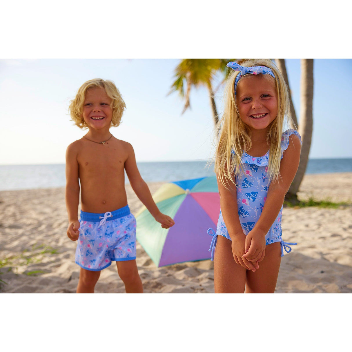 Starfish Azure One Piece Swimsuit - HoneyBug