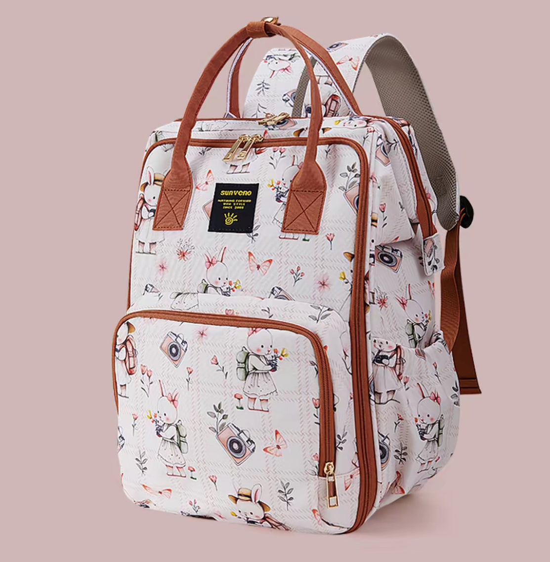 Open-Wide Diaper Backpack