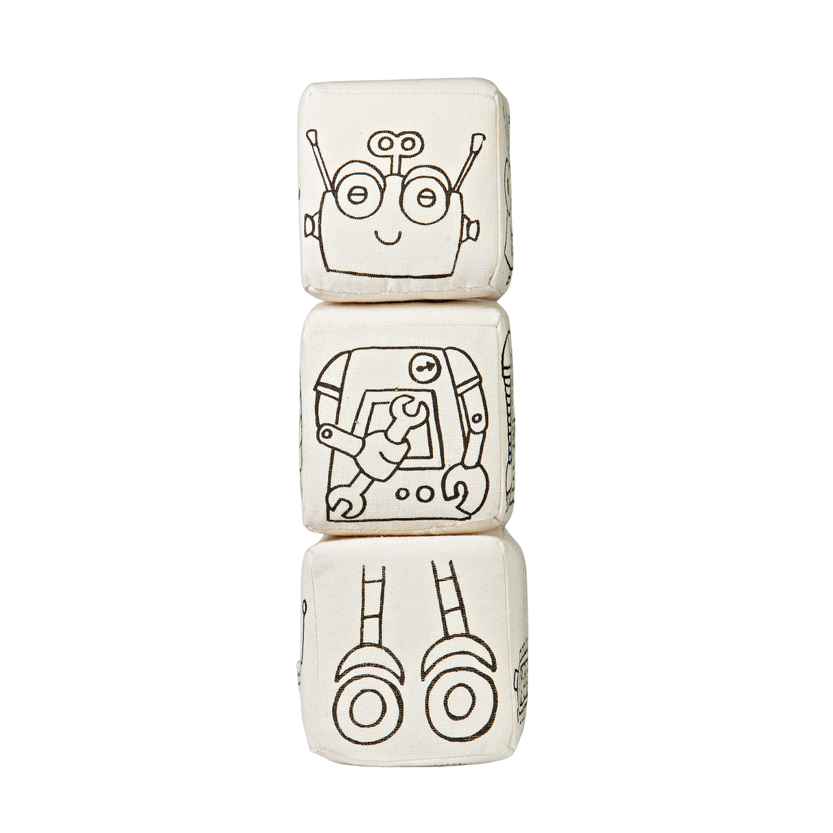 Kiboo Kids Blocks with Magnets - Robot Set - HoneyBug