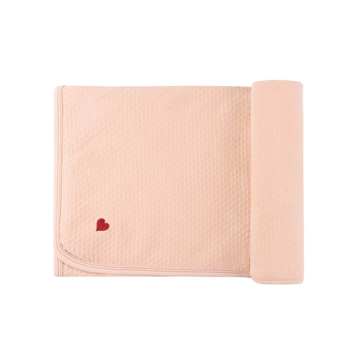 Cotton - Embroidered Heart and Star Collection - Blanket - HoneyBug
