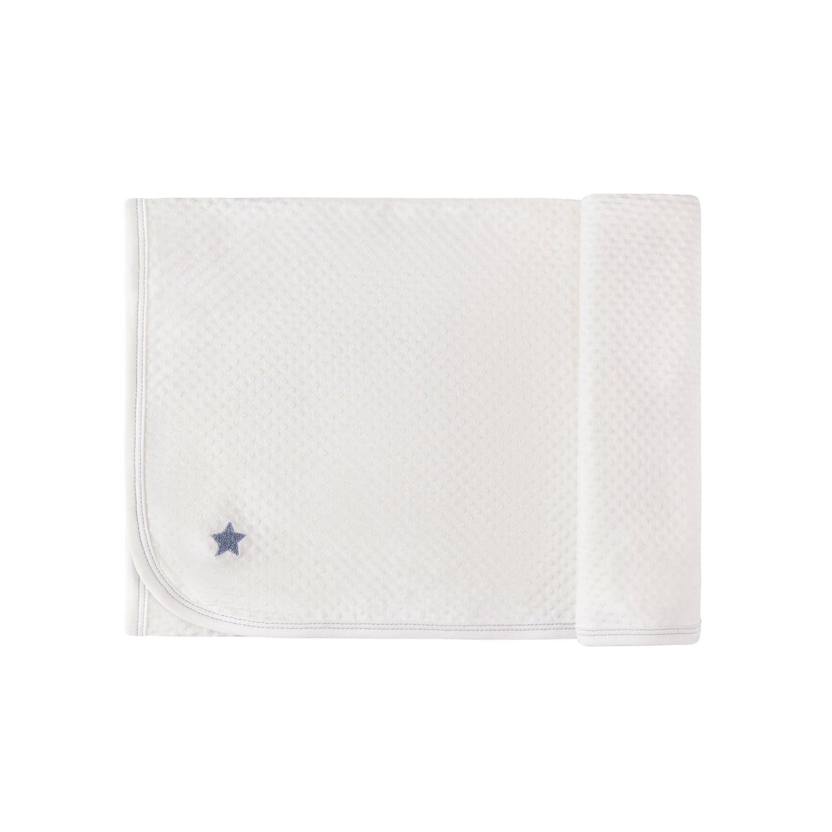 Cotton - Embroidered Heart and Star Collection - Blanket - HoneyBug