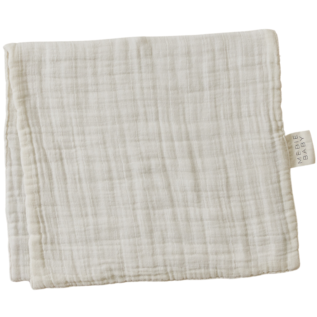 Cream Muslin Burp Cloth - HoneyBug