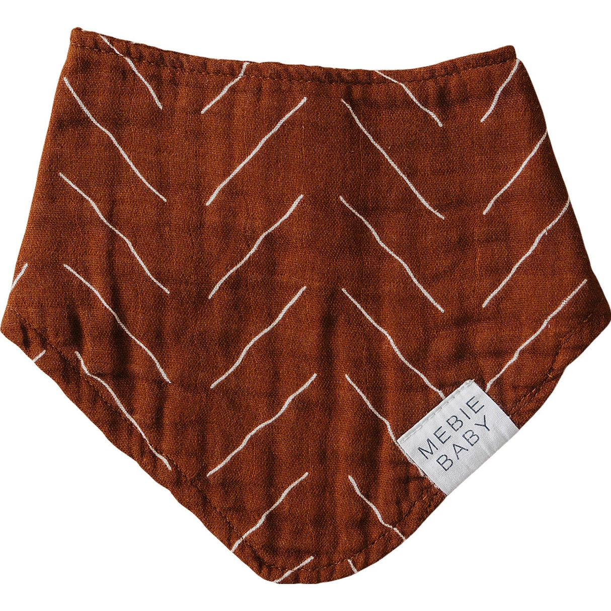 Rust Mudcloth Bib - HoneyBug
