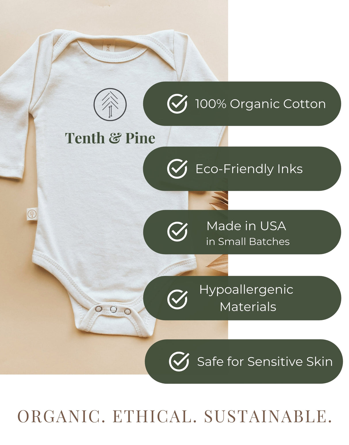 Goose Monthly Milestone Organic Baby Bodysuit