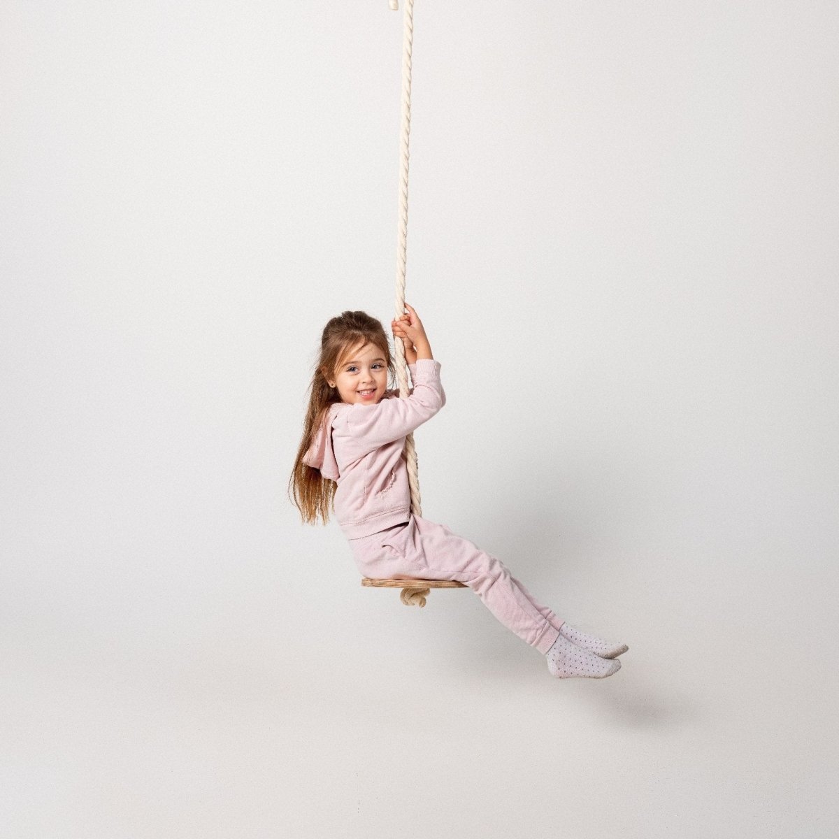 3in1 Swings Set: Rope Ladder + Gymnastic Rings + Disc Rope Swing - HoneyBug