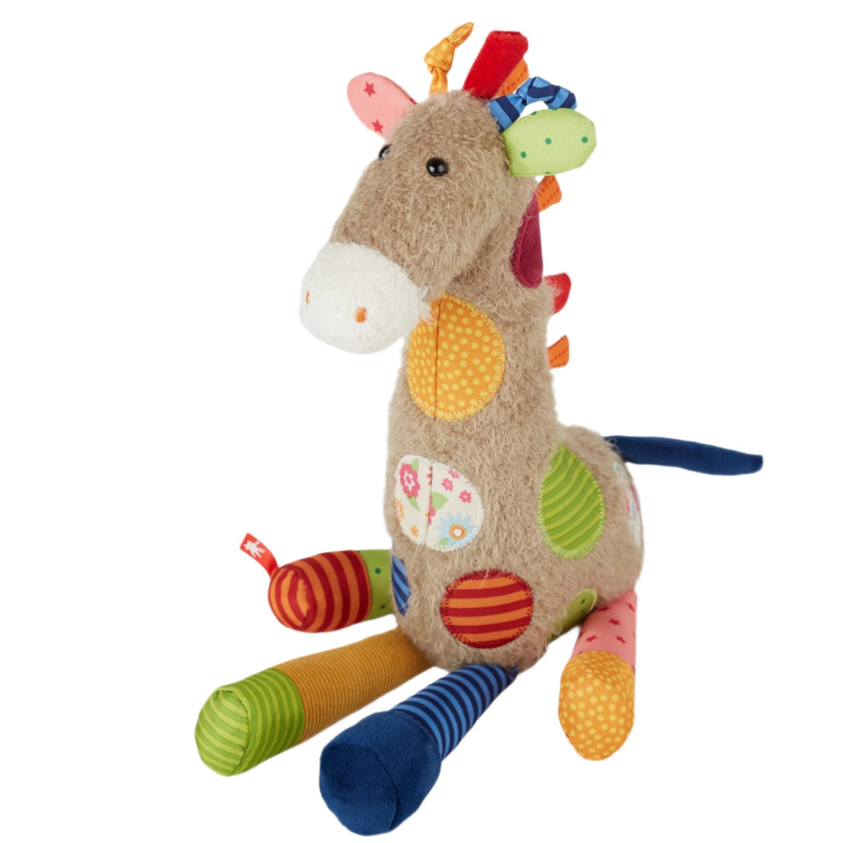 Patchwork Giraffe Plush Toy - HoneyBug