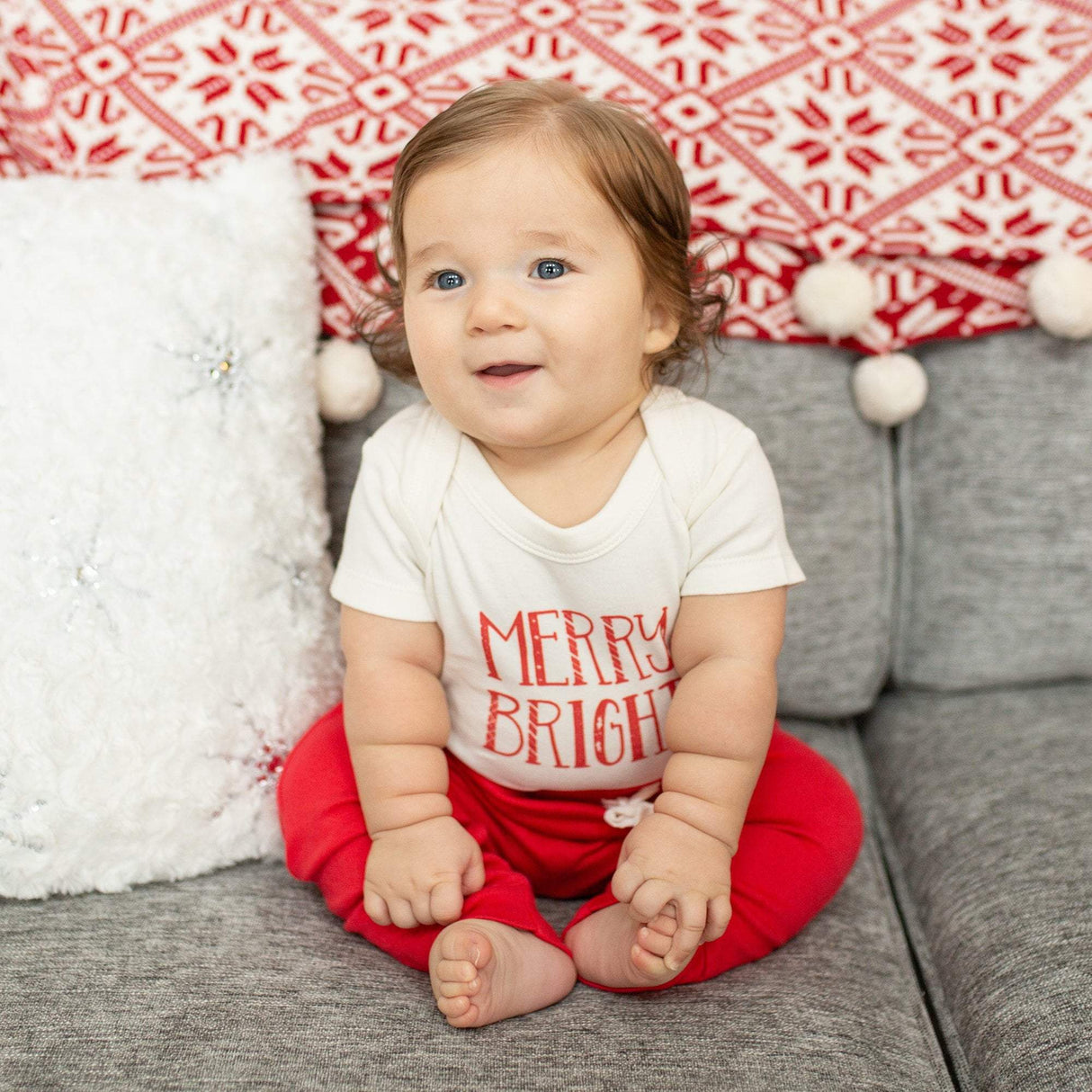 graphic bodysuit | merry & bright - HoneyBug