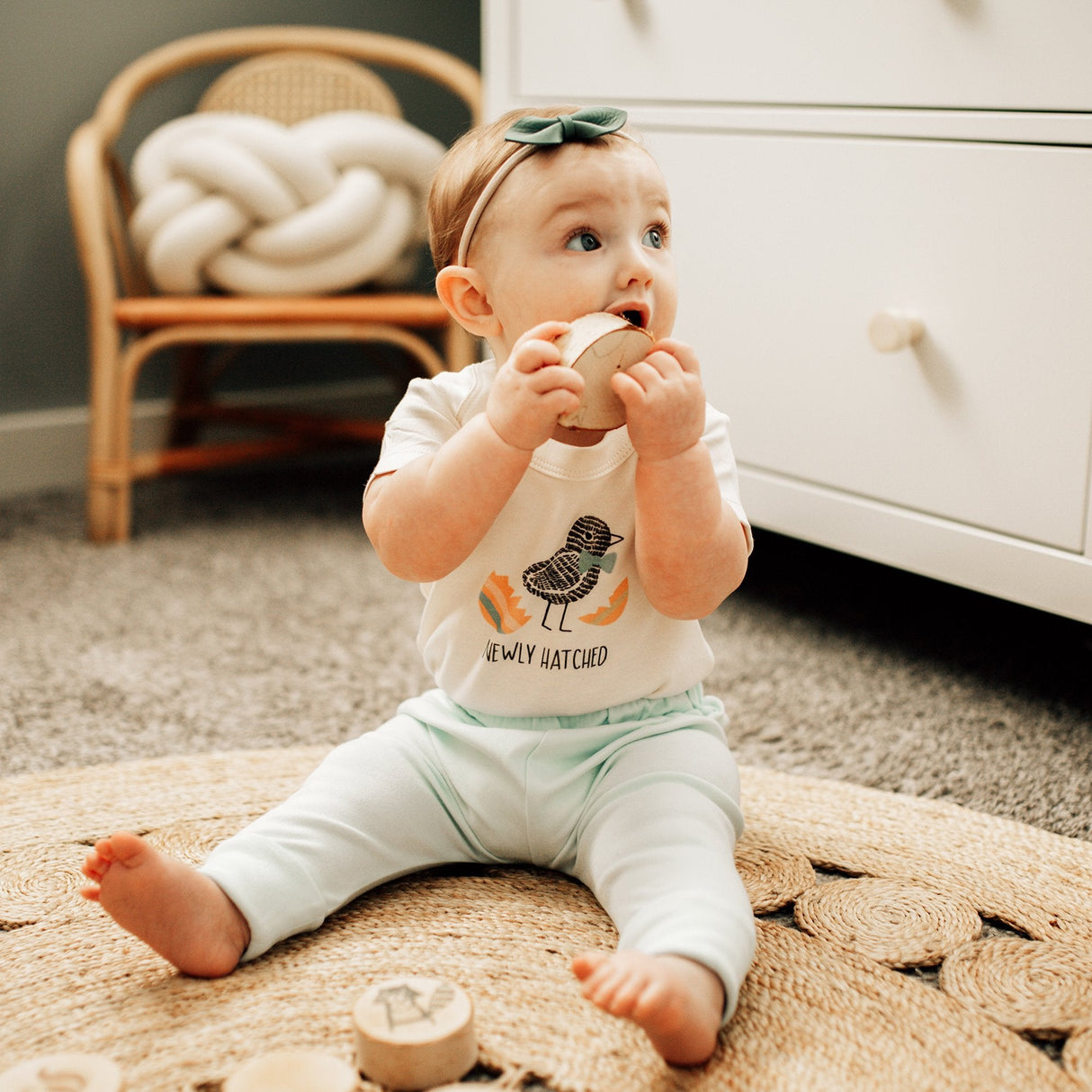 graphic bodysuit | newly hatched - HoneyBug