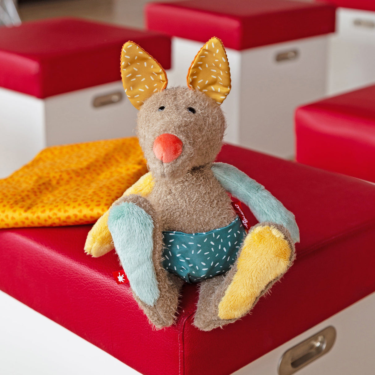 Patchwork Kangaroo Plush Toy - HoneyBug