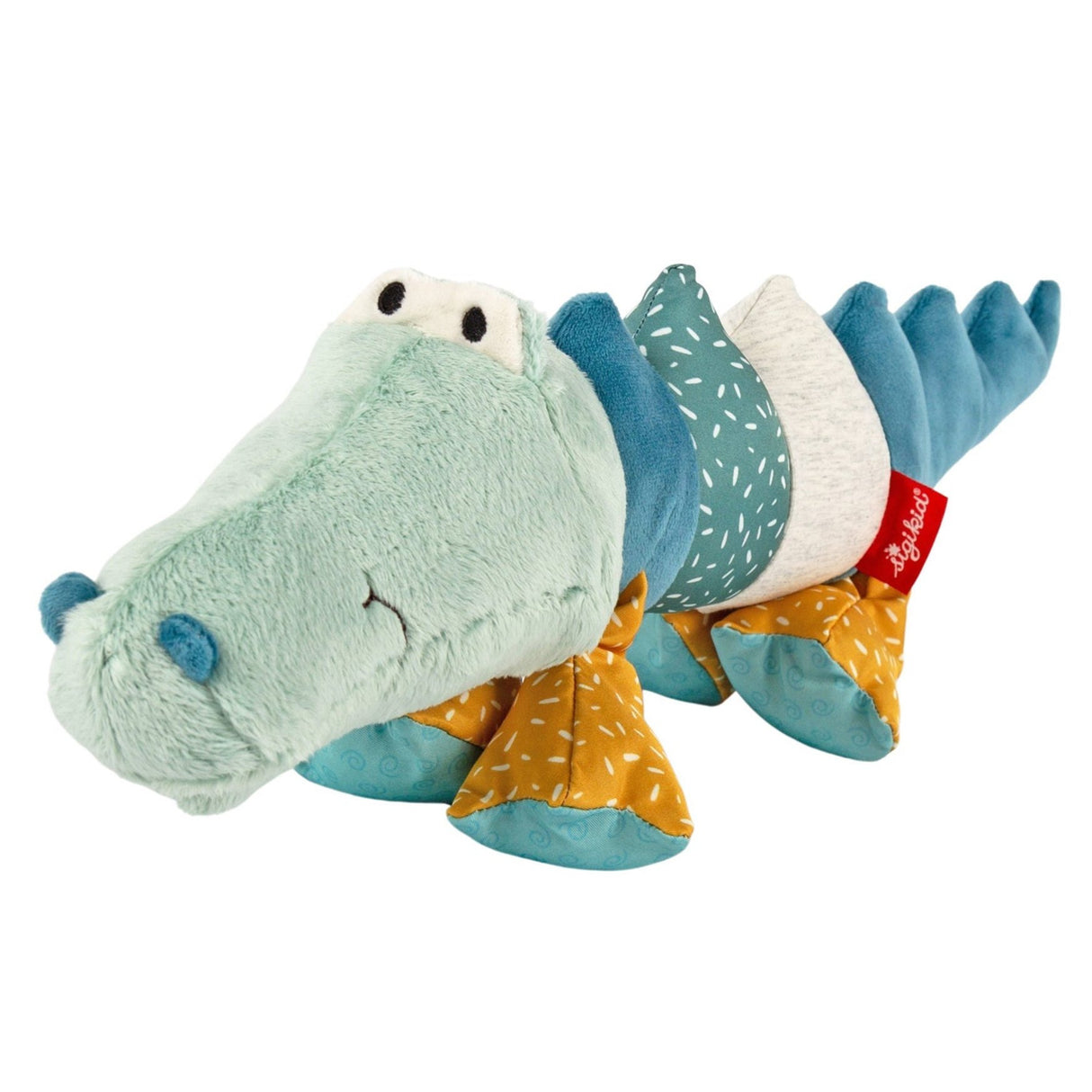 Patchwork Crocodile Plush Toy - HoneyBug
