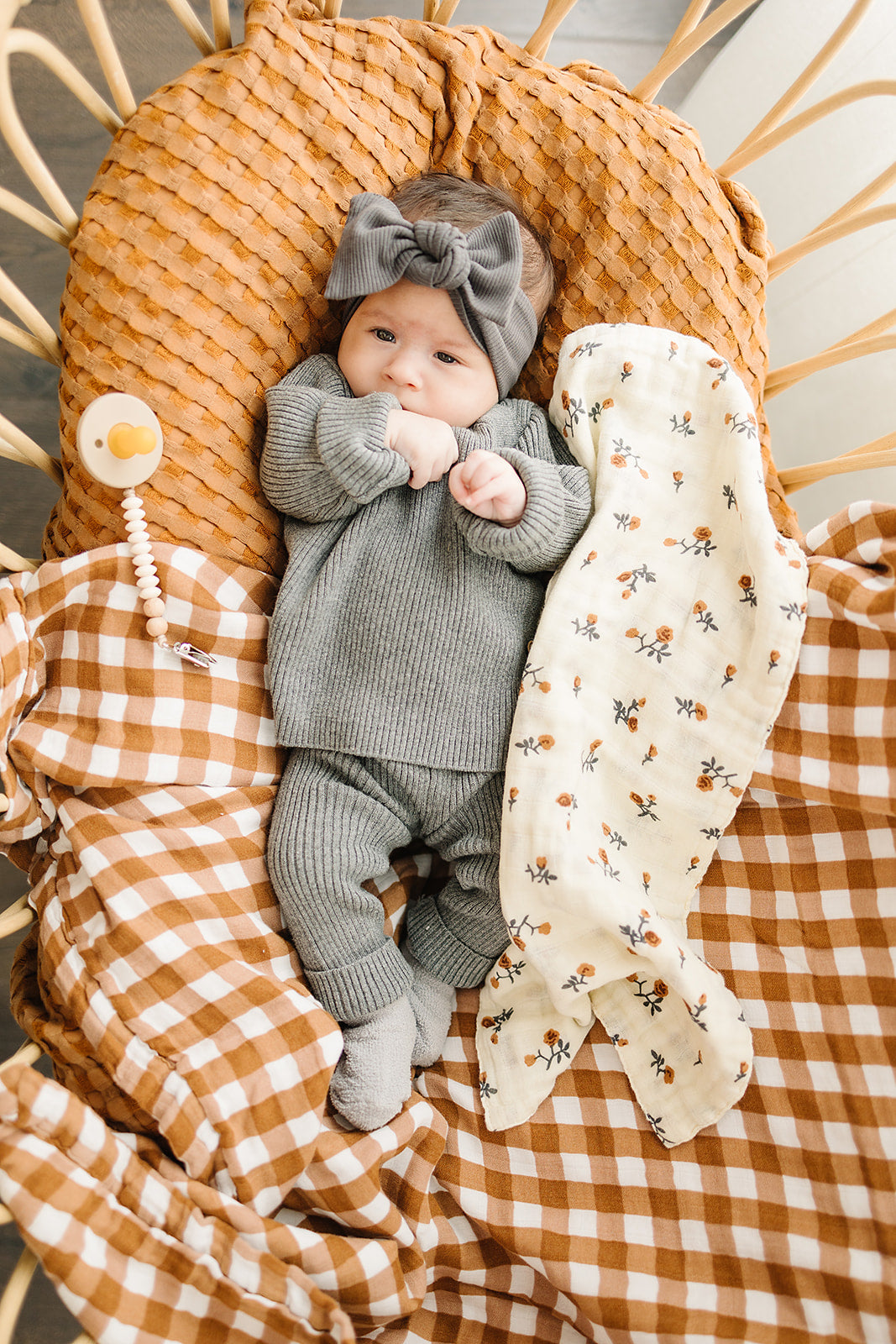 Gingham Muslin Quilt - HoneyBug