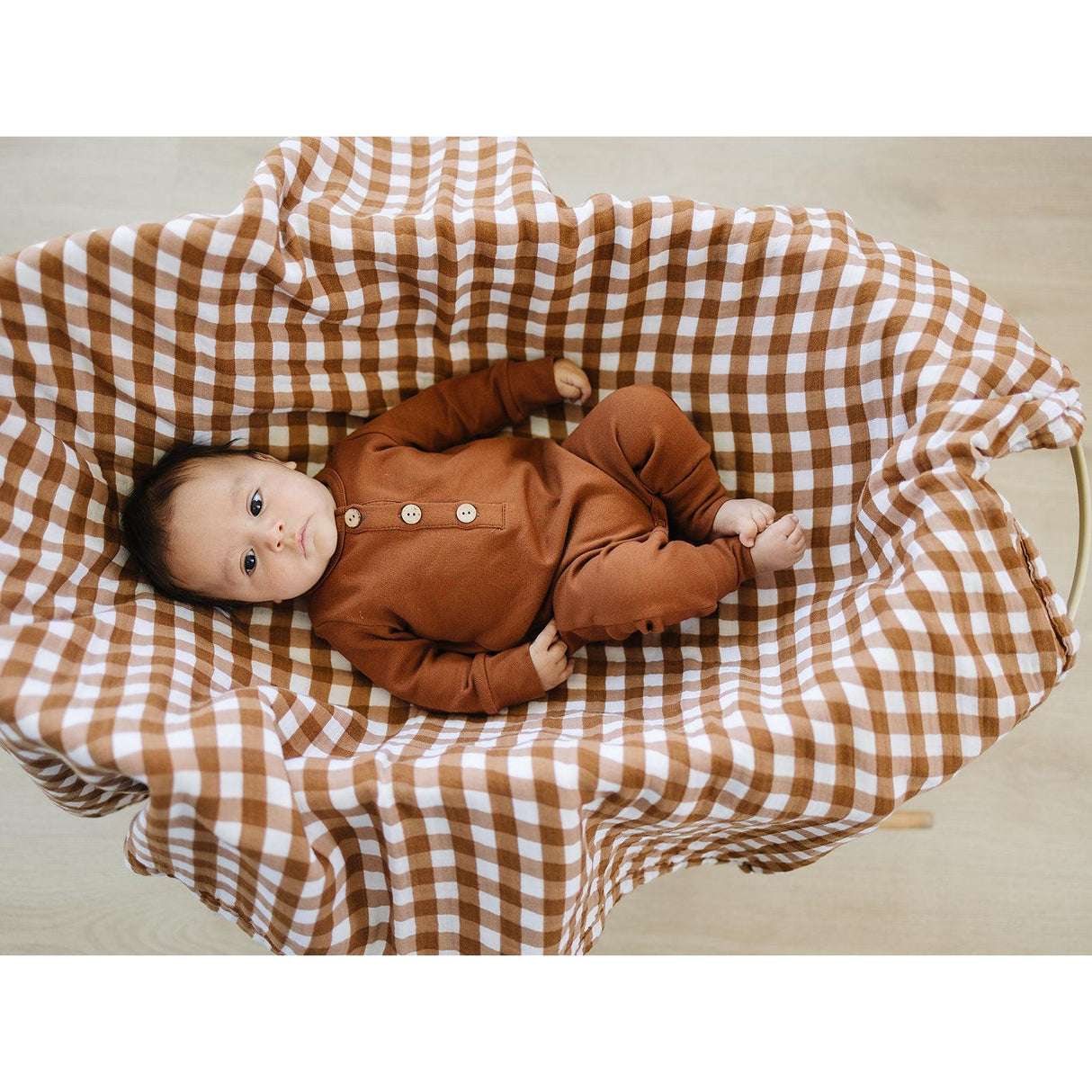 Gingham Muslin Quilt - HoneyBug