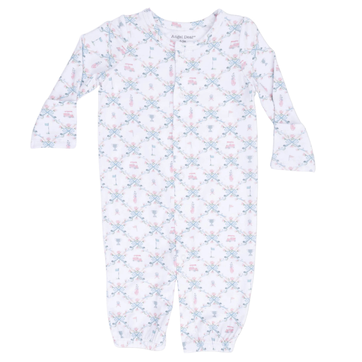 Golf Trellis Pink - Convertible Gown
