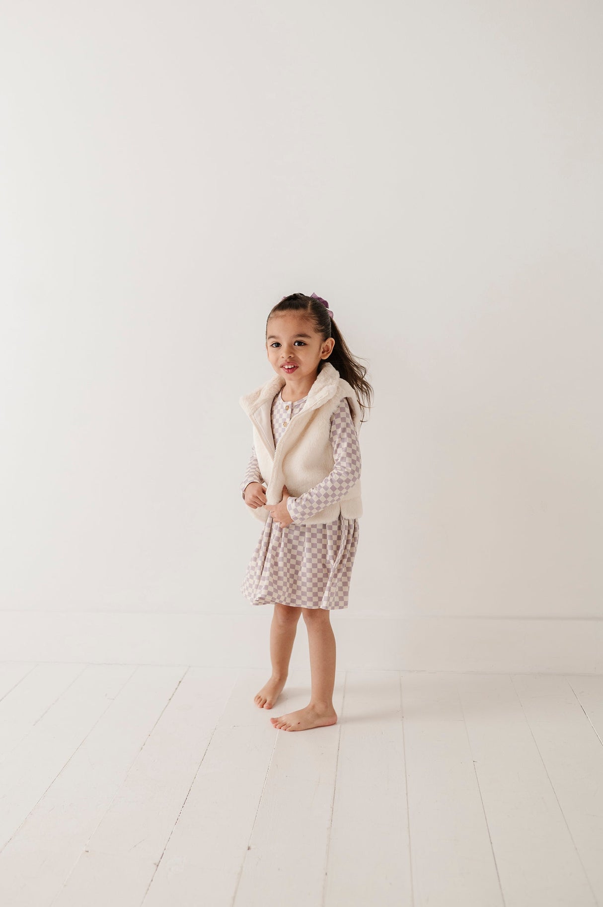 Long Sleeve Henley Dress - HoneyBug