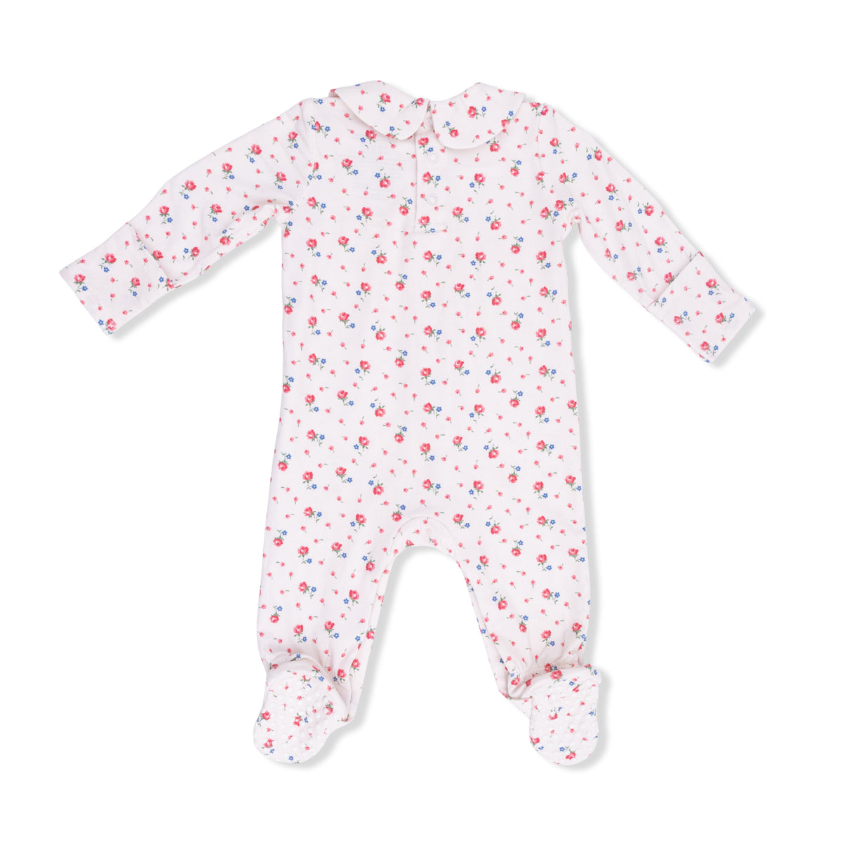 Joli Rosette - Smocked Peter Pan Snap Footie
