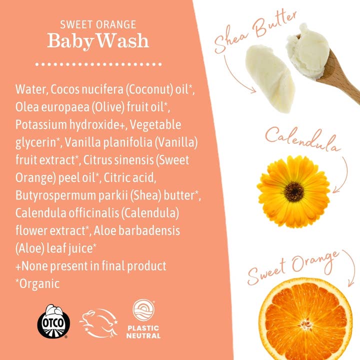 Sweet Orange Baby Wash - HoneyBug