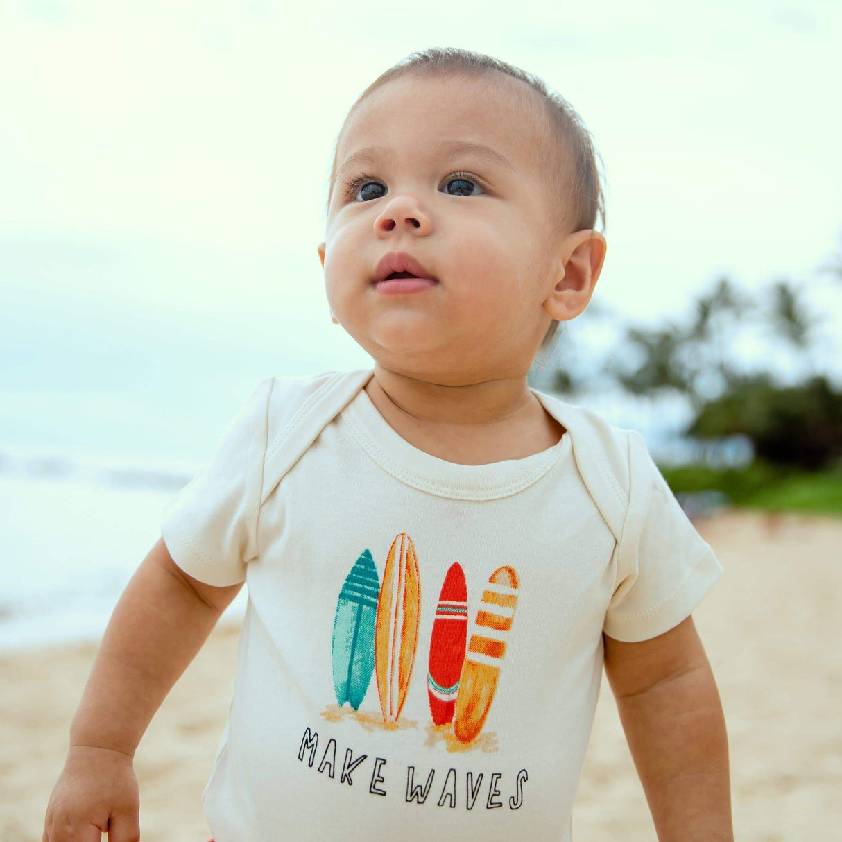 graphic bodysuit | make waves - HoneyBug